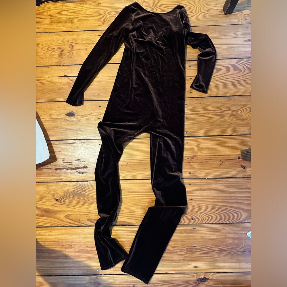 Simone Wild velvet catsuit